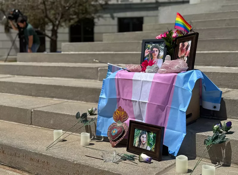 Image: Jax Gratton memorial on steps