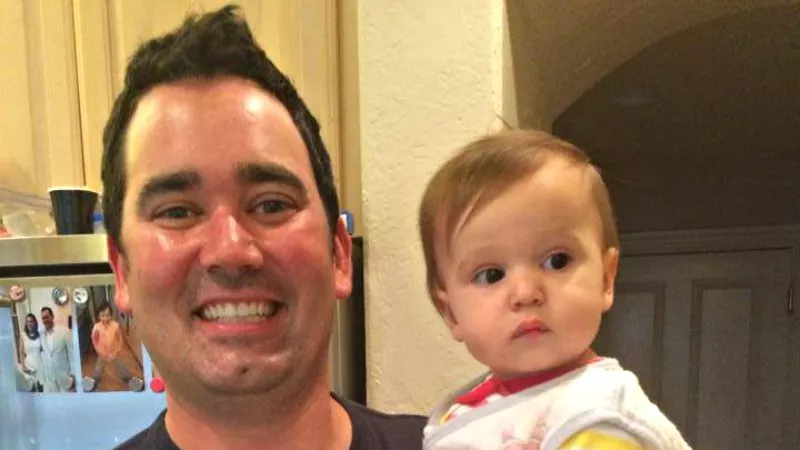 Image: "Dad, if you're going to share a photo on Facebook, maybe you should comb your hair first."