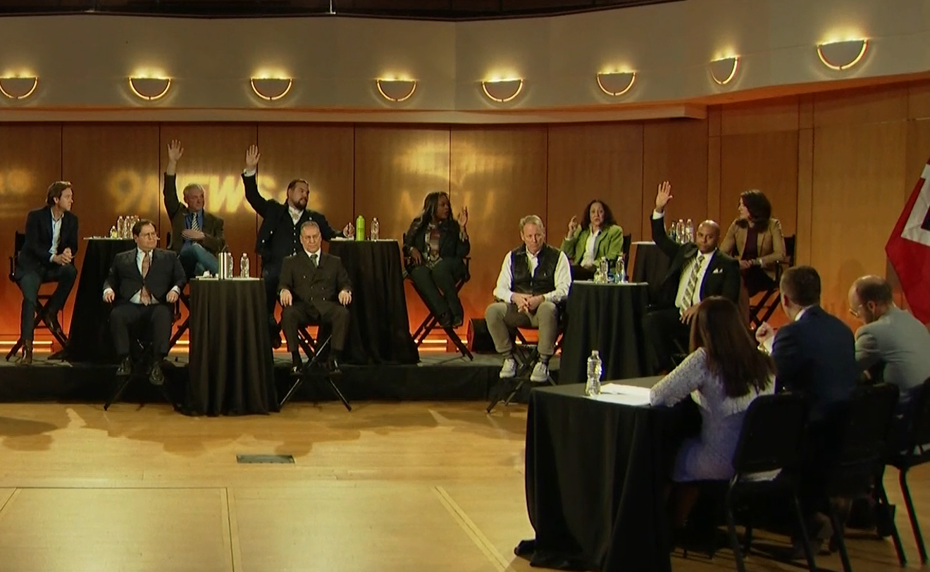 An odd moment took place at the February 16 Denver mayoral debate.