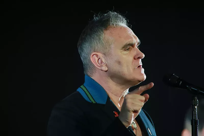 Image: Morrissey performing at the Paramount Theatre in 2017.