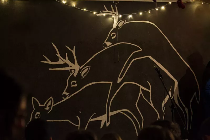 Image: This mural of deer humping inspired the Deer Pile name.