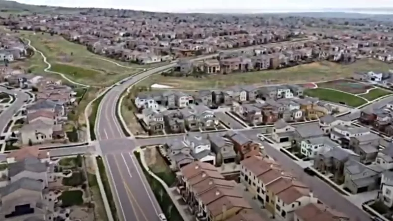 Image: A drone's eye view of Lakewood in Jefferson County, whose Delta variant count has gone from two to seventeen over the past nine days.