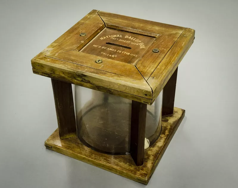 Image: General Election Ballot Box, 1884, Costilla County Precinct 8.