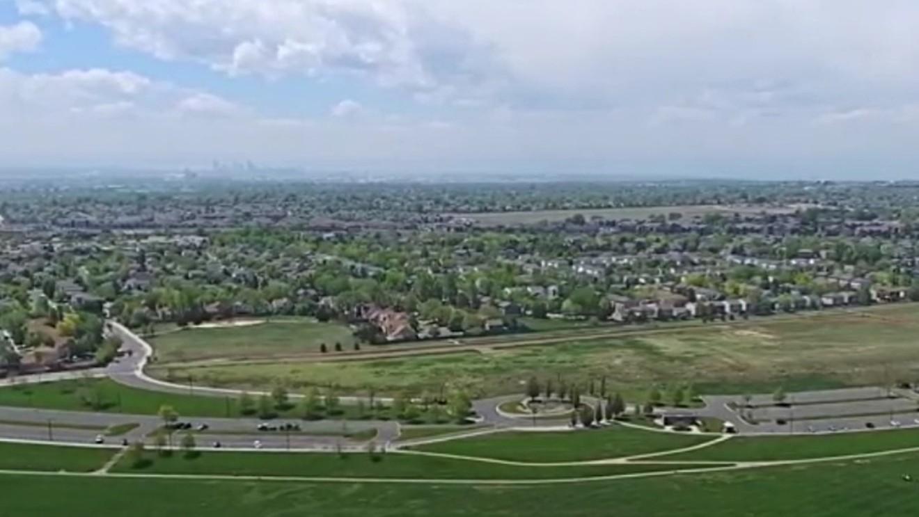A bird's-eye view of Thornton, which is located partly in Adams County.