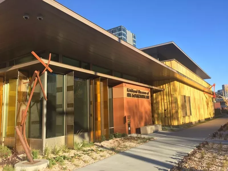 Image: exterior of the kirkland museum in denver