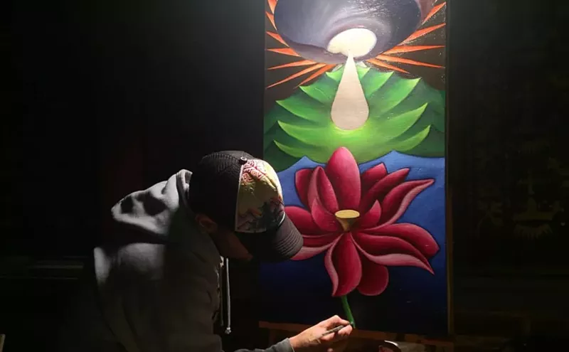 Image: Denver Artist Nick Scotella Shows How Painting EDM Brings Out More Color