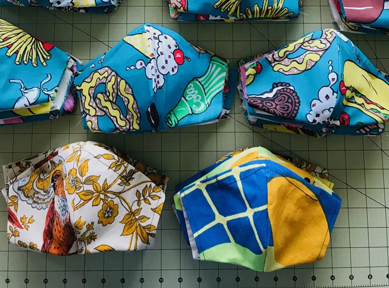 Image: Laura Shill's DIY masks.