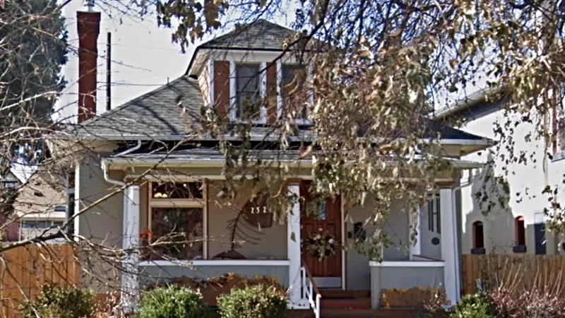 Image: This three-bedroom, two-bathroom, 1,959-square-foot home at 2527 Gaylord Street is listed at $729,900, slightly above the new average price for a detached home in metro Denver. Its price was dropped $10,000 on June 30.