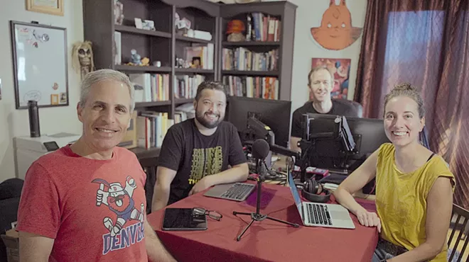 The Master Plan team, from left: David Sirota, Jared Jacang Maher, editor Ron Doyle and producer Laura Krantz (not pictured: Ula Kulpa).