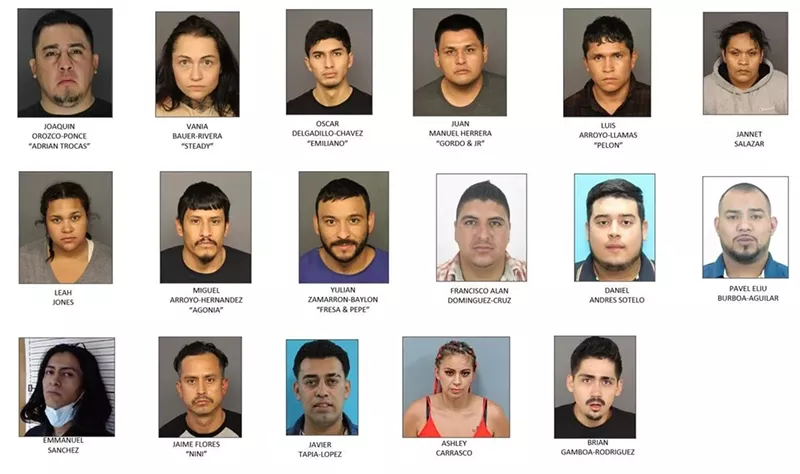 Image: Denver crime ring mugshots