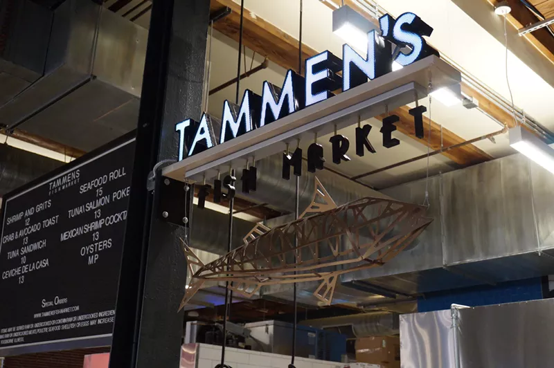 Image: Denver Central Market just reopened its seafood counter as Tammen's Fish Market.