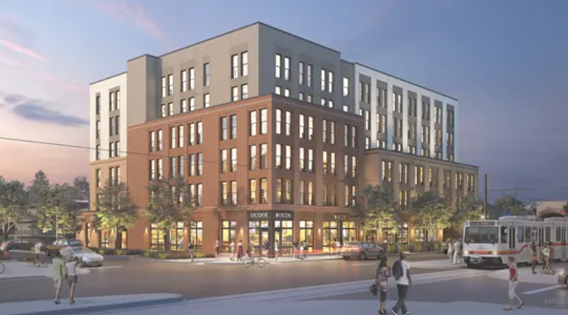 Image: Renderings of affordable housing condos going in at 29th and Welton Streets in Denver.