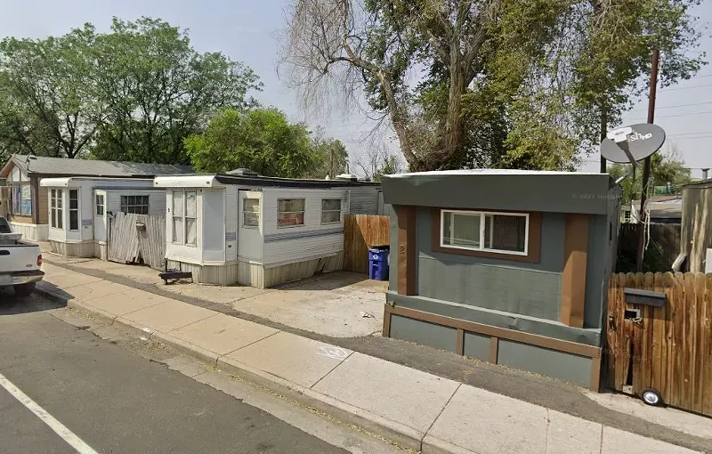 Image: This mobile home park at 4501 West Kentucky Avenue is one of five in Denver.