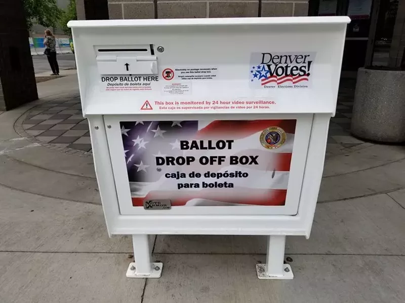 Image: A ballot box in Denver, Colorado.