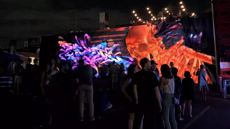 Image: Alt Ethos: Experiential Design Studio designed an installation for Denver street-art festival Crush Walls.