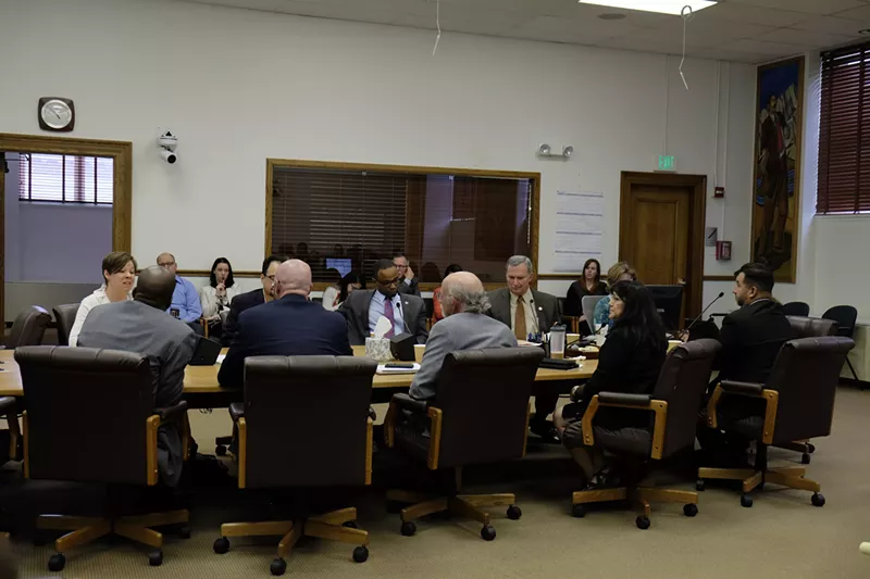 Image: A Denver City Council committee discusses later dispensary hours.