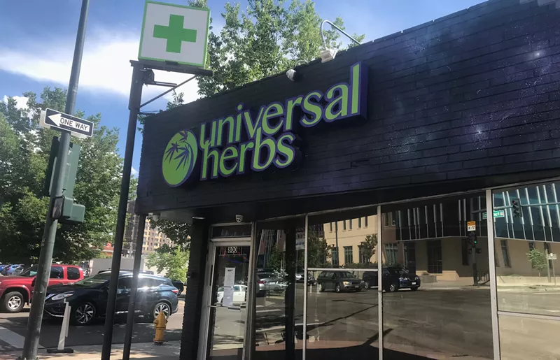 Image: The Universal Herbs at 800 Park Avenue West was listed in a recall notice from the Denver health department.