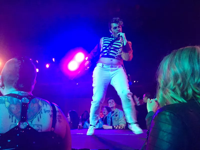 Image: A performer wows the crowd with a Freddie Mercury-inspired performance during the Drag Nation pre-show.
