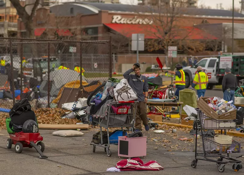 Image: The City of Denver and homeless plaintiffs are battling in federal court over encampment sweeps.