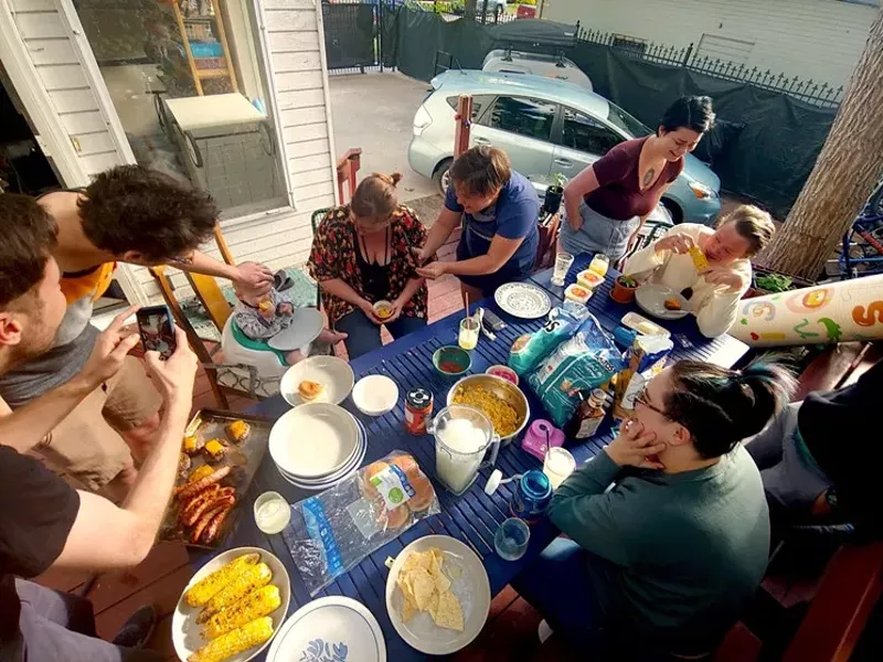 Image: Dinnertime at a group home in Denver: What's so scary?