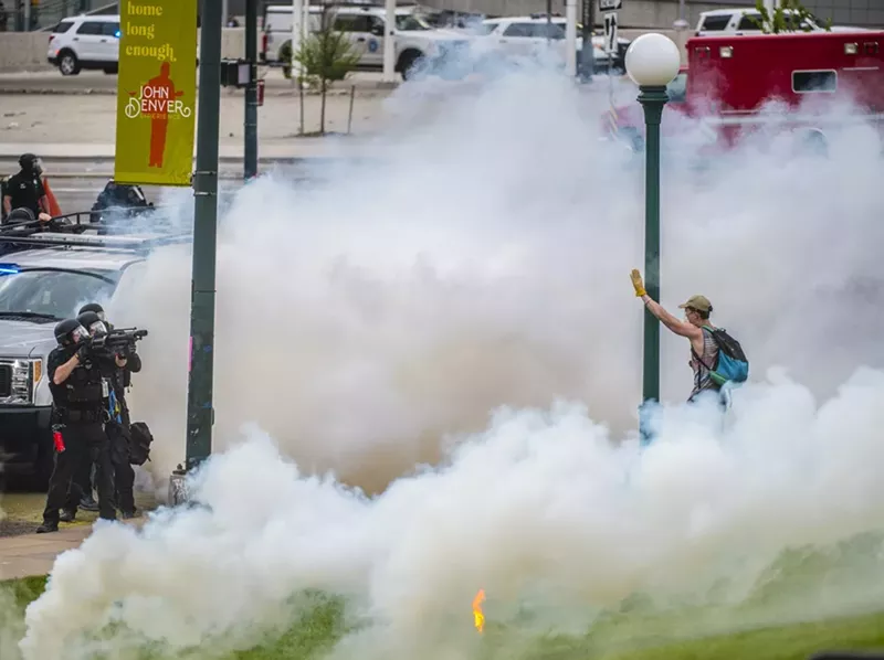 Image: Tear gas clouds were ubiquitous during the first days of protests.