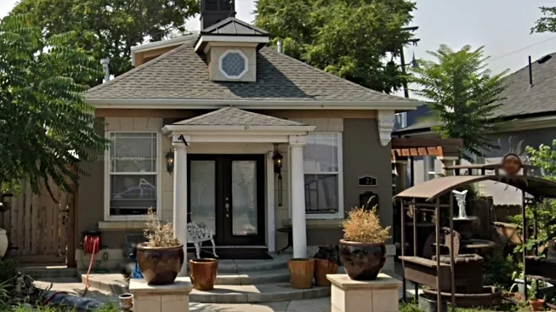 Image: This three-bedroom, three-bathroom, 1,719-square-foot home at 926 West 4th Avenue is listed at $800,000, just under the median price for single-family homes in Denver during August.