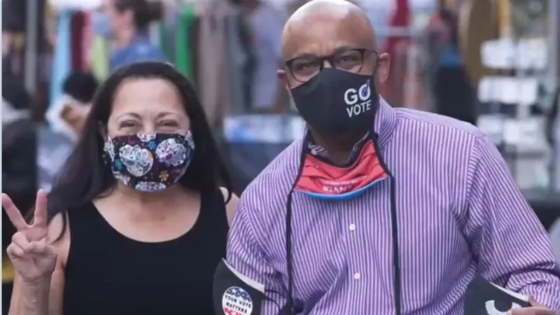 Image: Mayor Michael Hancock and Denver City Council member Debbie Ortega in an image from the new video "Denver on the Rise."