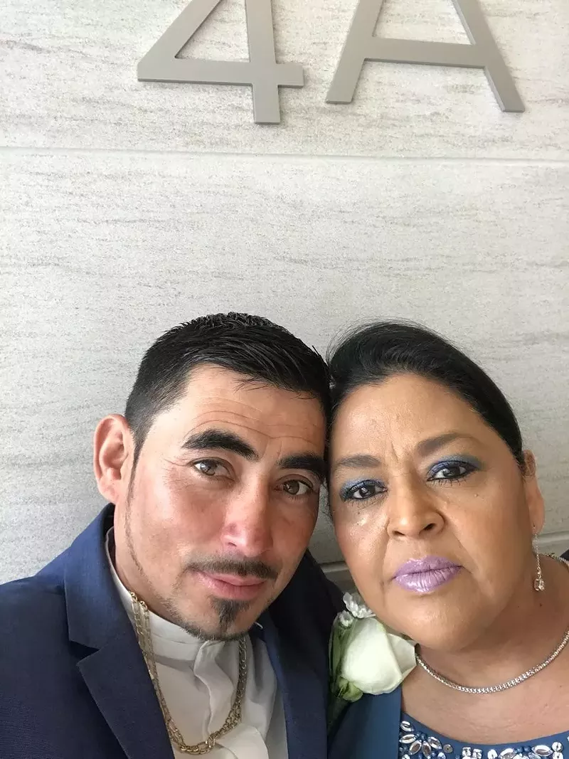 Image: Veronica Delgado's husband, Mario Carlos Amaya Ortega, is in an immigrant detention facility in Arizona.