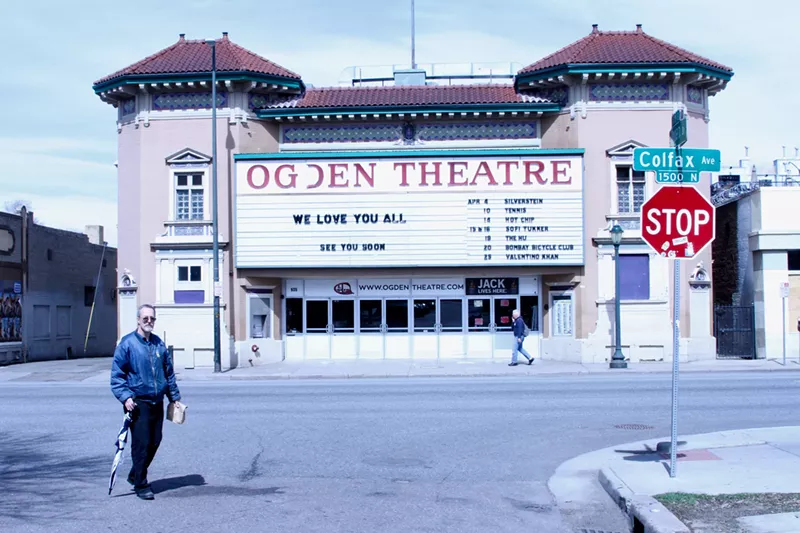 Image: The Ogden Theatre, also part of the AEG family, shows its gratitude for musicians, patrons and the community at large.