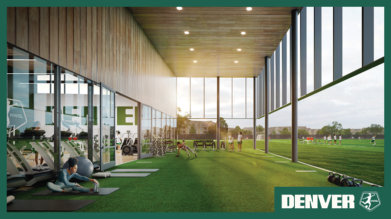 Image: A vision for what the Denver NWSL performance center could look like.