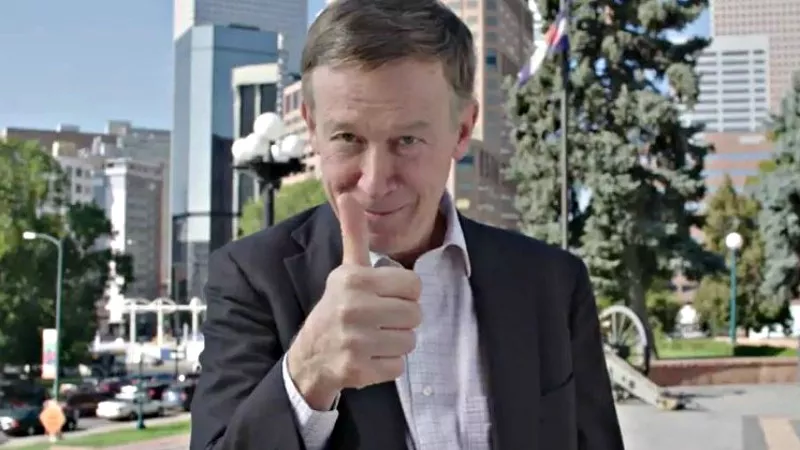 Image: Governor John Hickenlooper is psyched that Denver is among the Amazon HQ2 finalists.