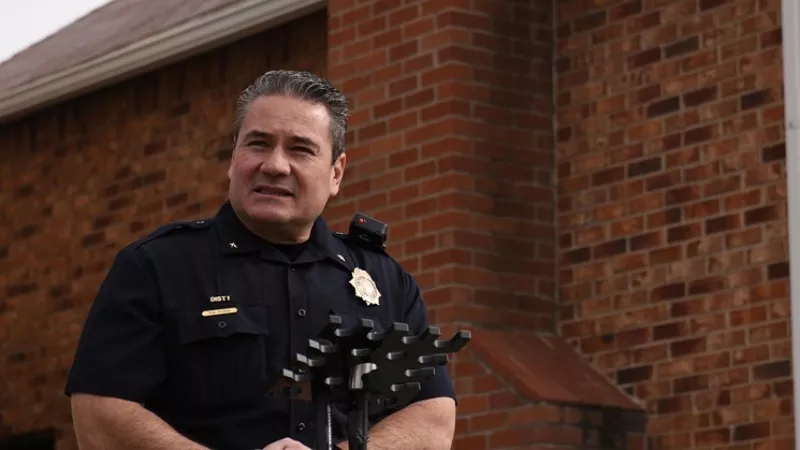 Image: A portrait of Denver Police Chief Paul Pazen.
