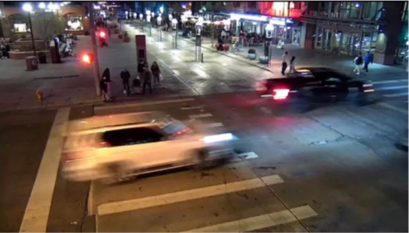 Image: The DPD says a fatal high-speed crash downtown on April 3 was caused by drag racing.