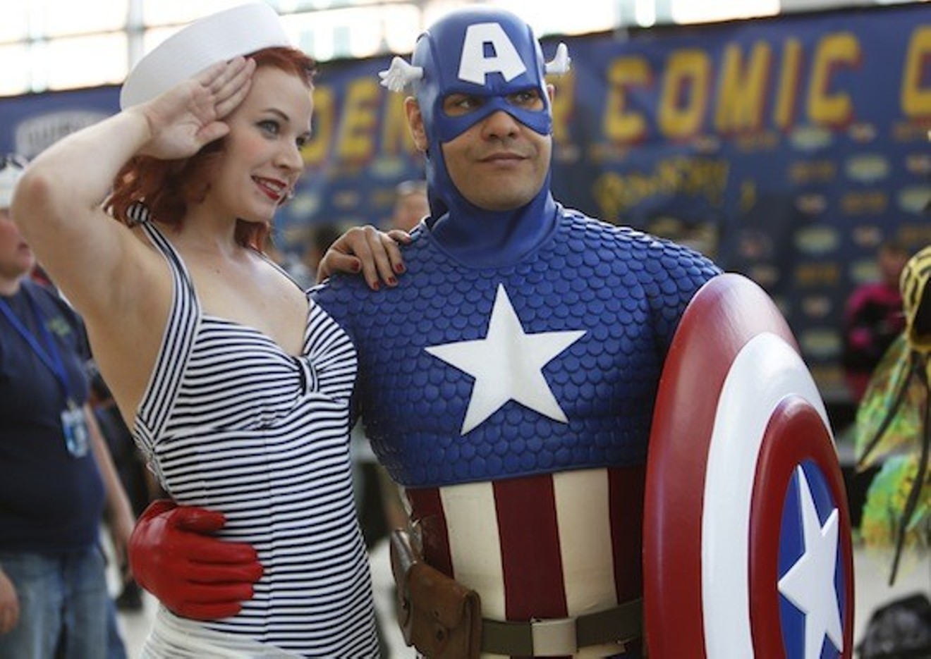 Fans saluted patriotism back at Denver Comic Con 2013.