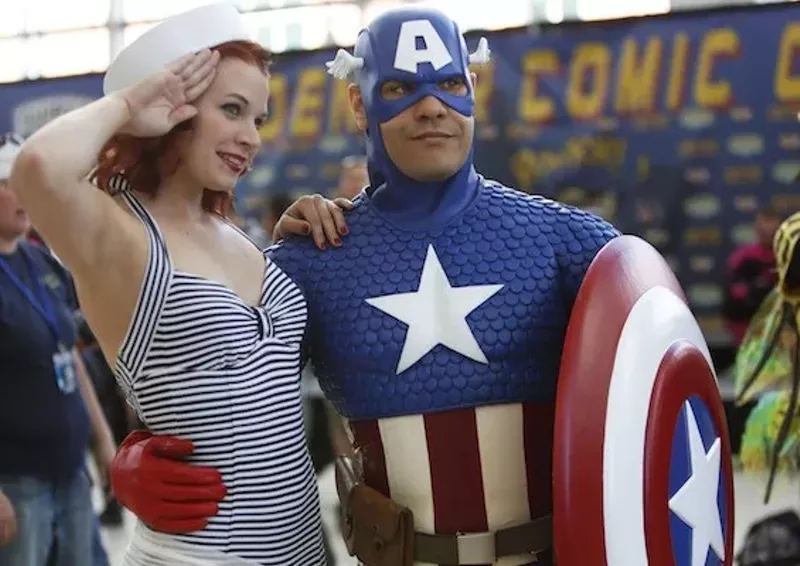 Image: Fans saluted patriotism back at Denver Comic Con 2013.