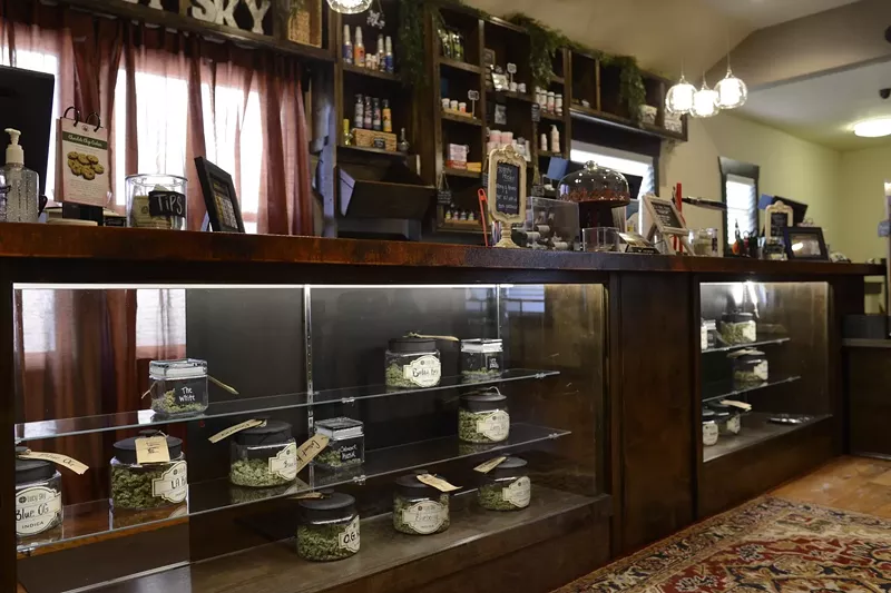 Image: Inside Lucy Sky, a Denver dispensary.