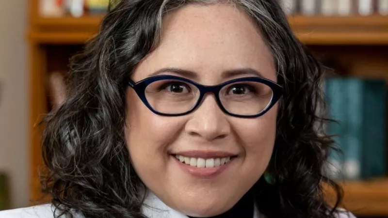 Image: The official Denver Public Schools portrait of Board of Education president Xóchitl "Sochi" Gaytán.