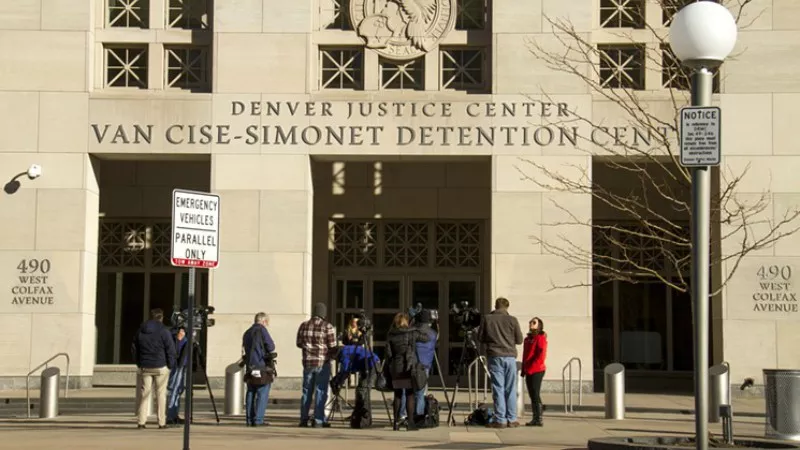 Image: The Van Cise-Simonet Detention Center, where an inmate was killed yesterday and Marvin Booker died in July 2010.