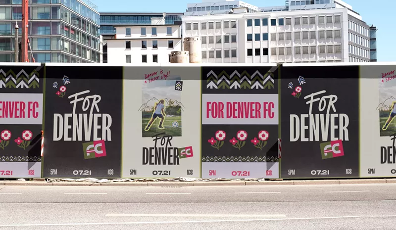 Image: A rendering of a Denver street and what it could look like in support of a new women's professional soccer team.