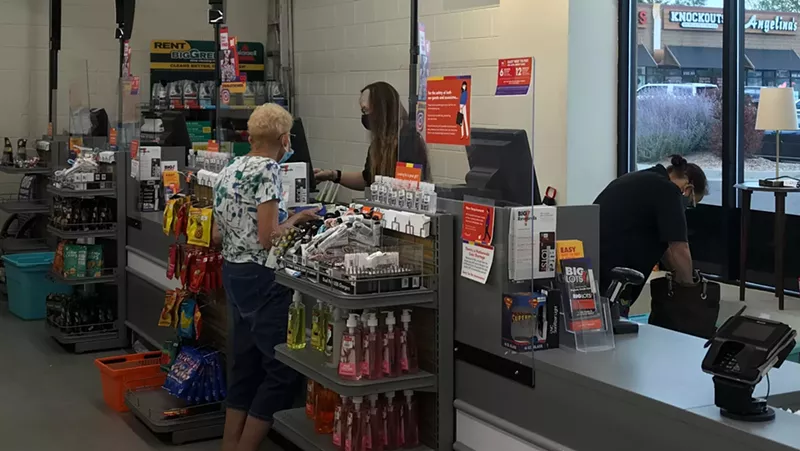 Image: Most Denver area department and grocery stores have dropped safety protocols that were commonplace a few months back.