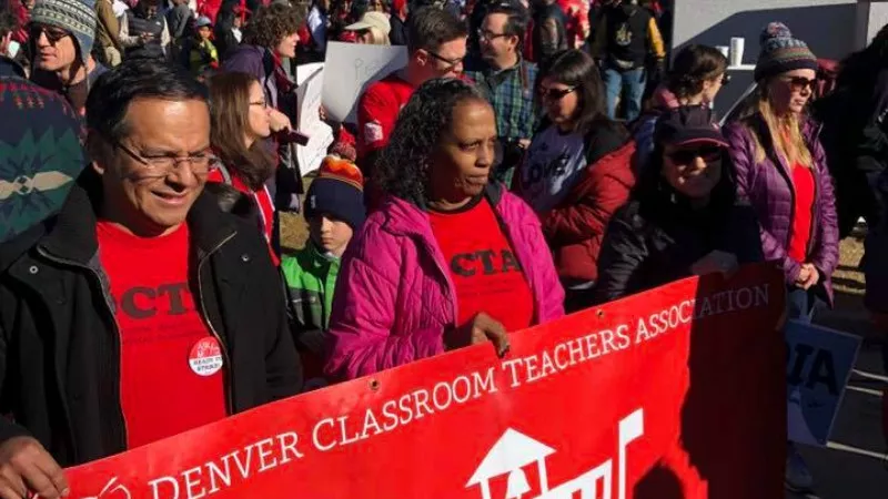 Image: DCTA members at yesterday's Marade, the Denver parade honoring the later Martin Luther King Jr.
