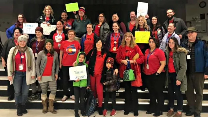 Image: A photo from the Denver Classroom Teachers Association Facebook page.