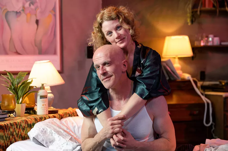 Image: William Hahn and Jessica Robblee in the Miners Alley production of Frankie and Johnny at the Claire de Lune