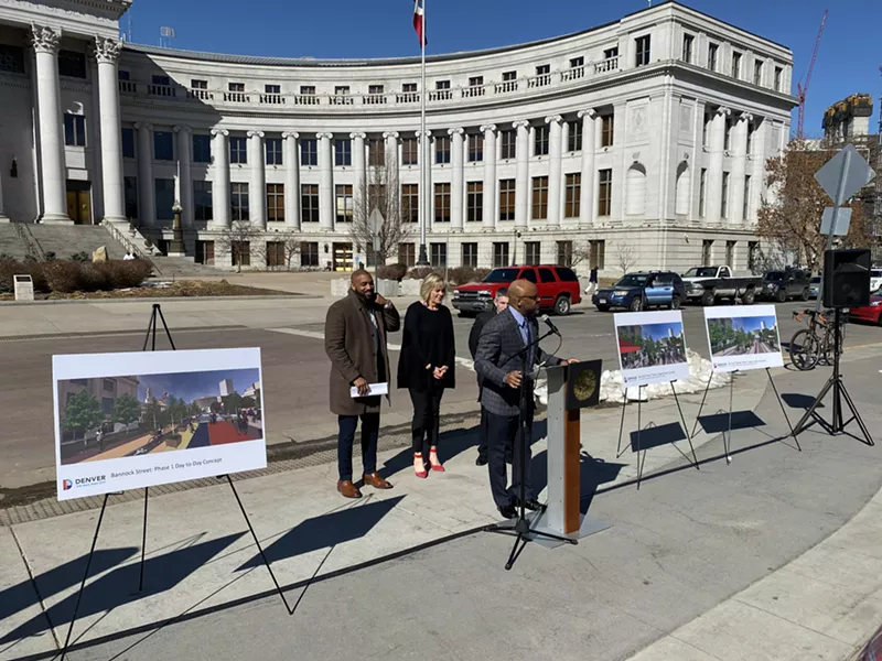 Image: "Phase one" of the redesigned Bannock Street is expected to open sometime in May.