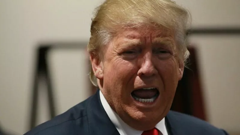 Image: Donald Trump in full cry.