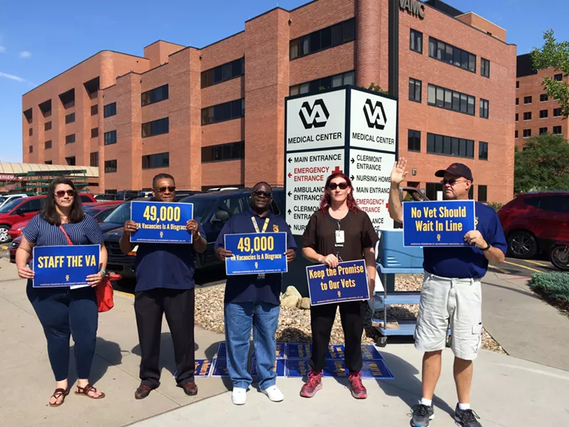Image: Staff at the Denver Veterans Medical Center say that there are almost 600 vacancies in their hospital, and the burden comes down on vets that need treatment.
