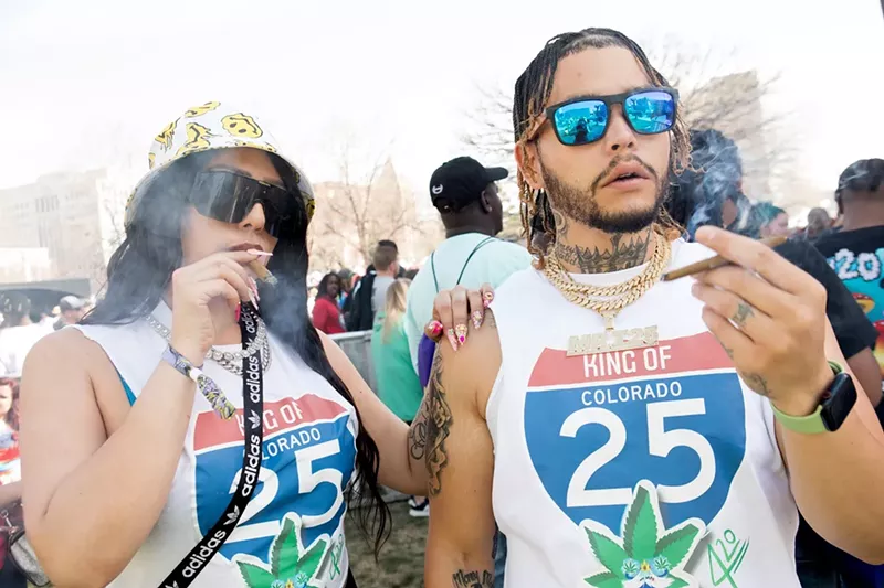 Image: The Mile High 420 Festival is part of annual tradition of marijuana celebrations at Civic Center Park.