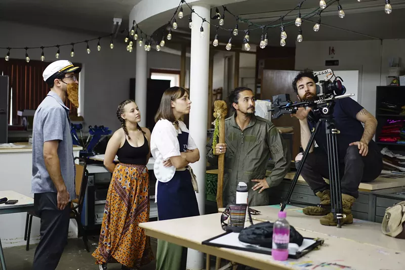 Image: people at a film festival