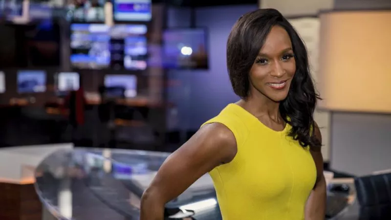 Image: TaRhonda Thomas in the 9News studios.