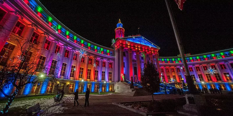 Image: The City and County Building in 2019, a brighter year.